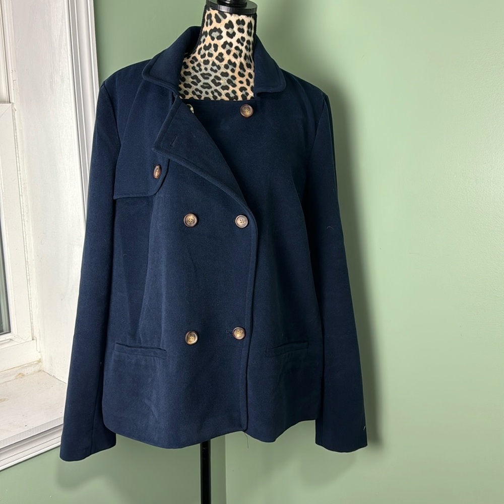 Crown & Ivy navy jacket xxl